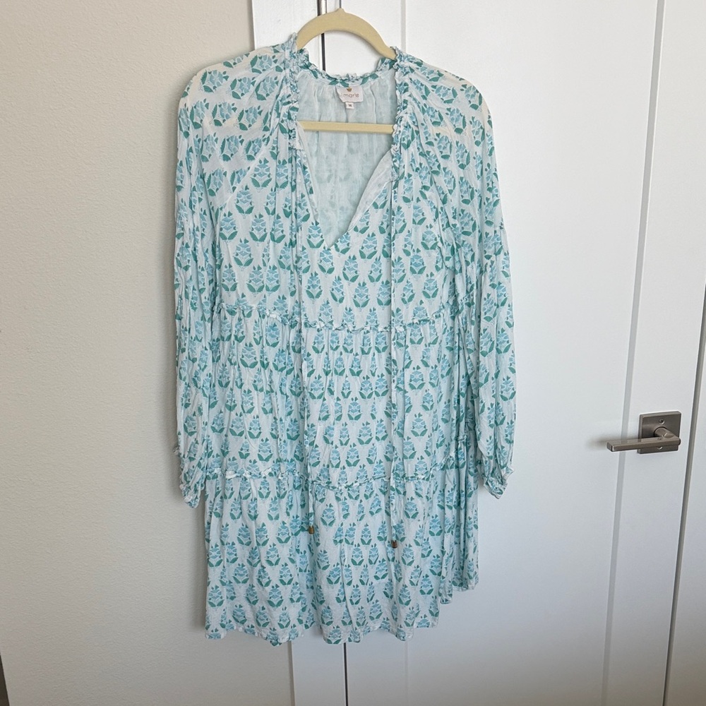 NWOT J.Marie - Blue and White Patterned Dress